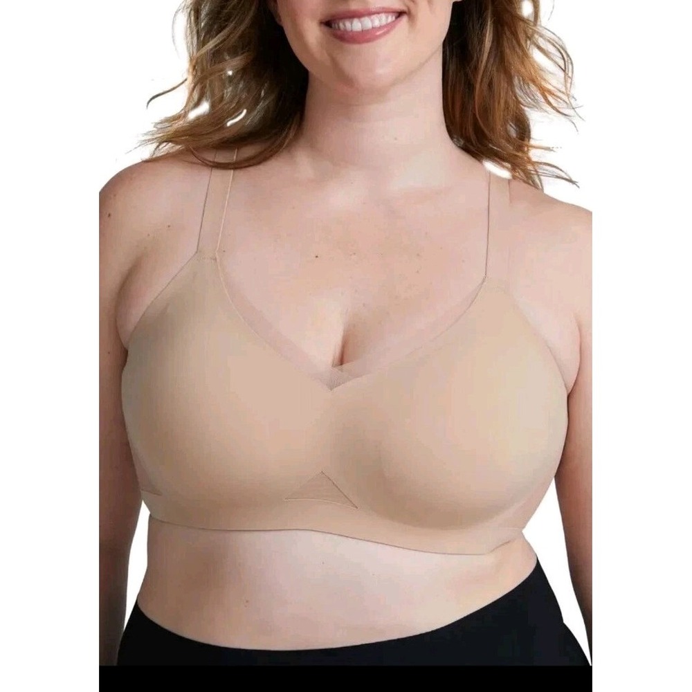 HONEYLOVE Crossover Wireless Bra Sand SIZE 3X 44 (DDD) E F